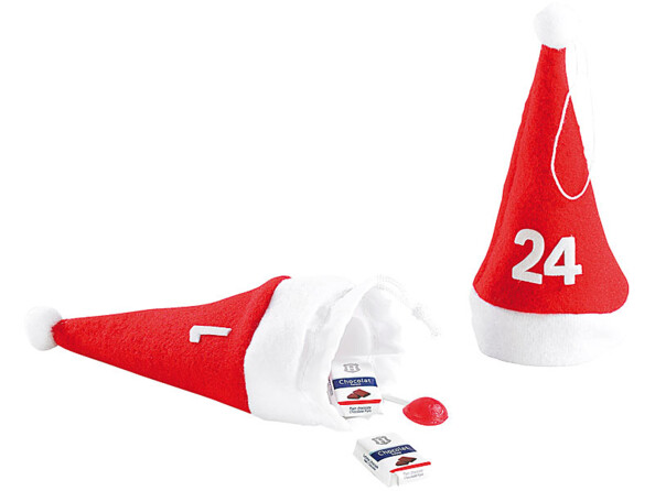 Calendrier de L'Avent original avec 24 mini bonnets
