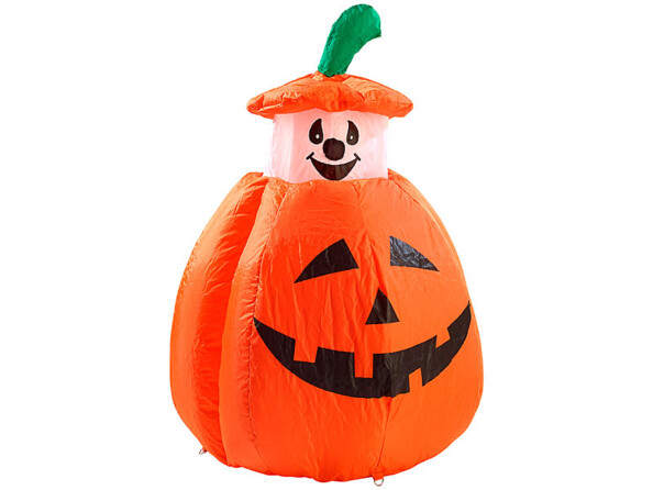 Citrouille géante gonflable, avec fantôme qui monte et descend, par InFactory