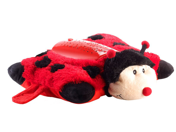 2 coccinelles Florian avec projection d'étoiles et changement de couleurs