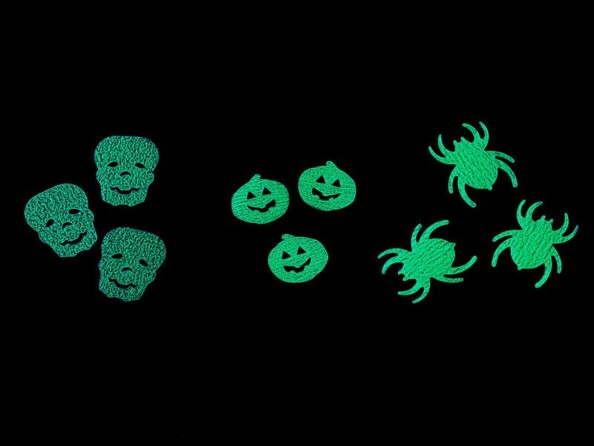 Confettis de table ''Halloween'' phosphorescents