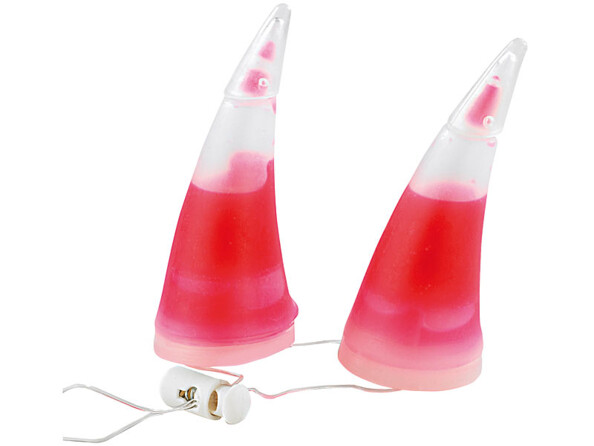 Cornes lumineuses rouges fluorescentes