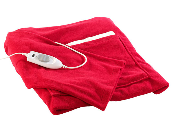 Couverture polaire chauffante avec télécommande filaire