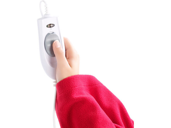 Couverture polaire chauffante avec télécommande
