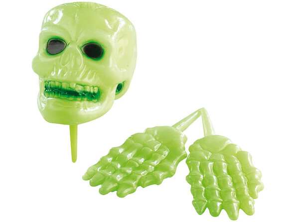 Décoration Halloween phosphorescente 3 pièces