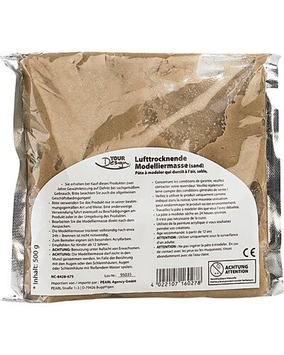 Pâte à modeler durcissante sable