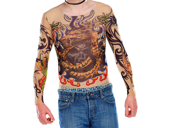 T-Shirts Tattoo en stretch - Tribal & Dragon