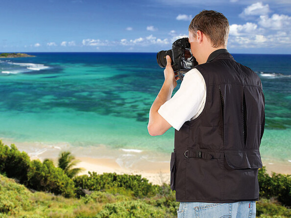 Veste de loisir noire sans manches taille XXL Somikon