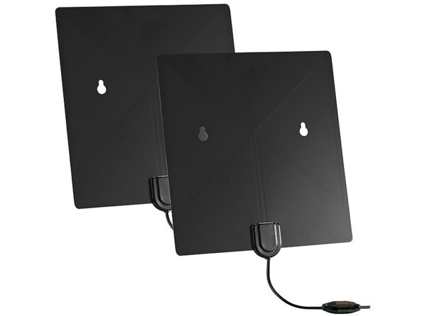 2 antennes plates TNT 2 UHD - Version active