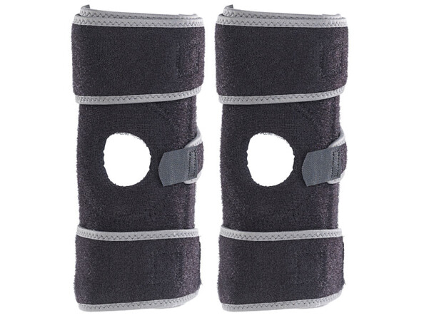 2 genouillères avec coussinets à gel et soutien de la rotule