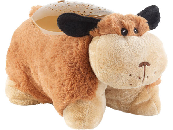 2 peluches Chien Tobias avec projections lumineuses