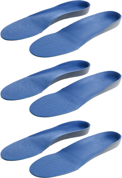 3 paires de semelles confort avec amorti mousse - Pointures 39 à 40