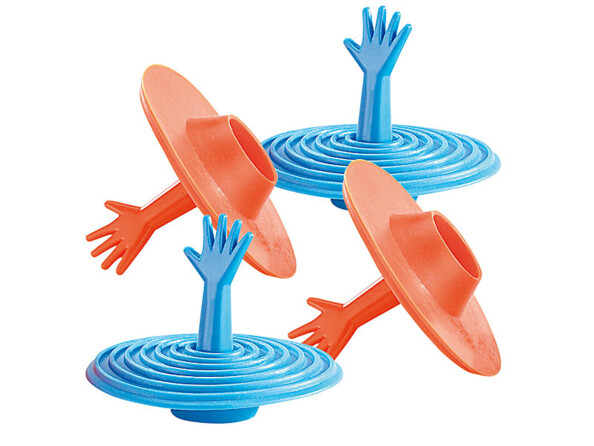 Lot de 4 bouchons d'évier "Help" par Infactory.