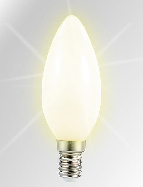 Ampoule bougie à LED SMD - E14 - 3W - blanc chaud