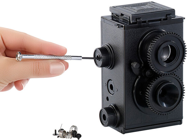 Appareil photo à assembler mise en situation