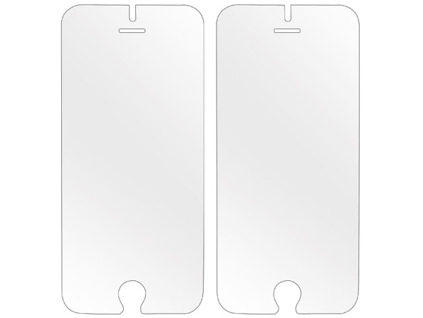 2 façades de protection en verre trempé 9H pour iPhone 6