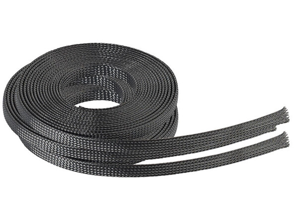 3 gaines tressées auto-fermantes pour câbles informatiques - 5 m