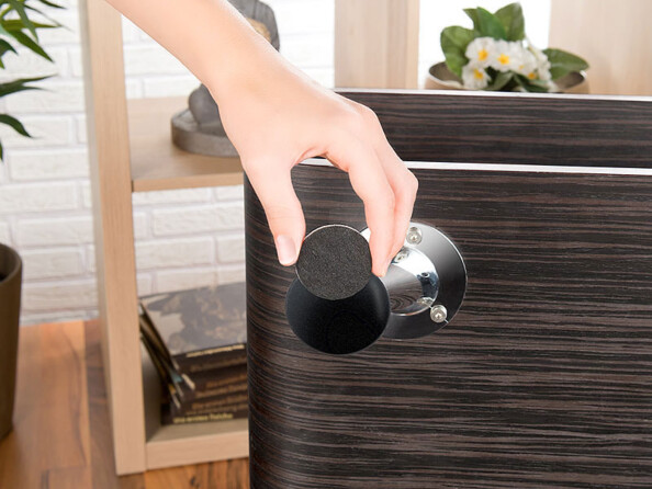 440 patins autocollants pour meubles - Noir