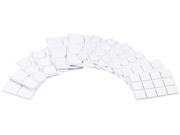 440 patins autocollants pour meubles - Blanc