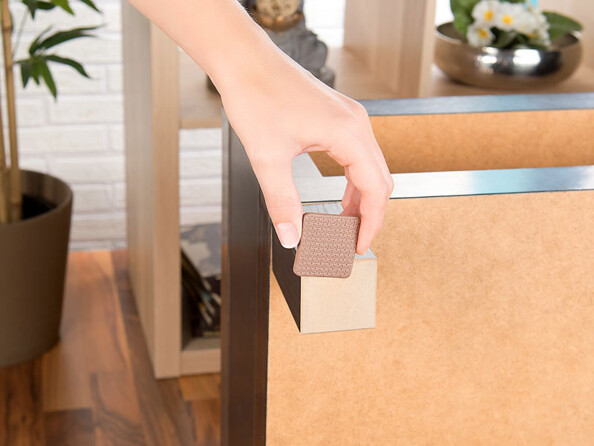 440 patins autocollants pour meubles - Brun