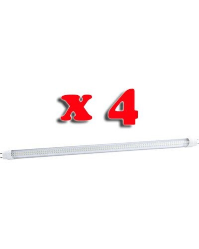 Lot de 4 tubes lumineux LED T8 - 120 cm