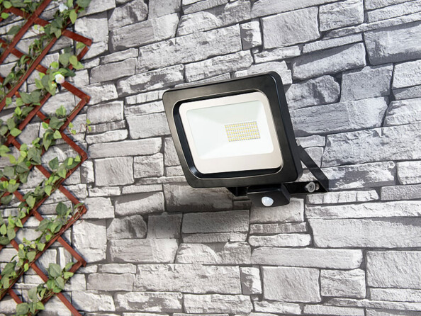 2 mini projecteurs étanches à LED 50 W / 4000 lm - Blanc jour