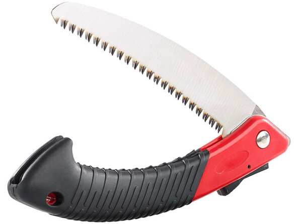 2 scies incurvées pliables avec lame en acier carbone - 18 cm