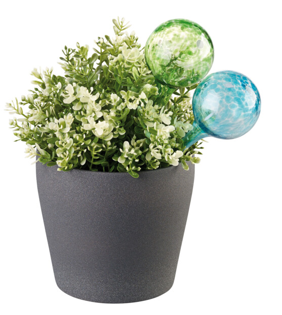 8 doseurs d’irrigation en verre coloré - Ø 6 cm