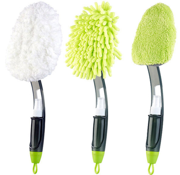 2 brosses nettoyantes 3 en 1 avec pulvérisateur
