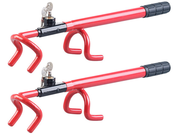 2 cannes antivol universelles avec serrure de sécurité