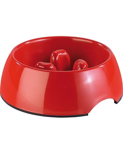 Gamelle Pearl anti étouffement avec renflement central et base antidérapante
