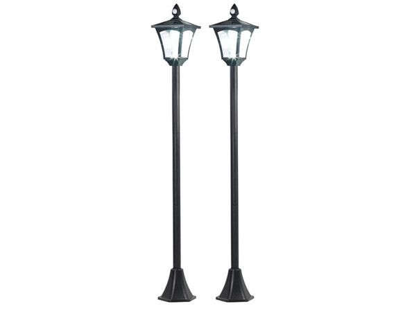 Lot de 2 lanternes de jardin solaires avec design lampadaire, par Royal Gardineer