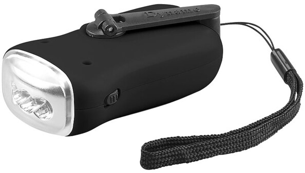 Lampe de poche rechargeable avec plaque solaire et dynamo pearl ltl-15