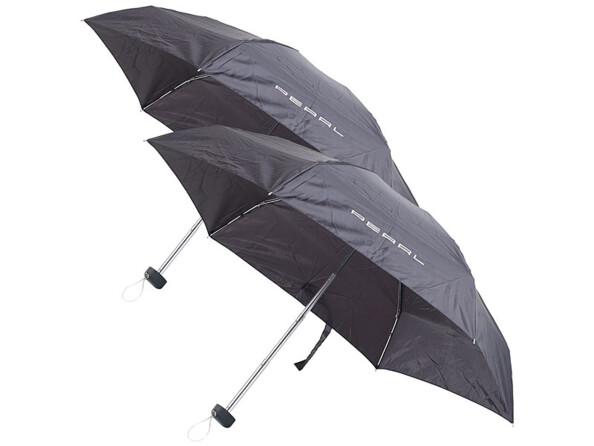2 mini parapluies 16 cm avec housses de rangement
