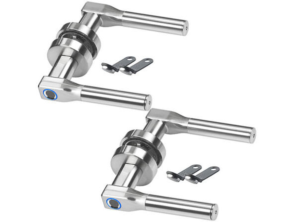 2 poignées de porte électroniques avec lecteur d'empreintes digitales TSZ-450.r