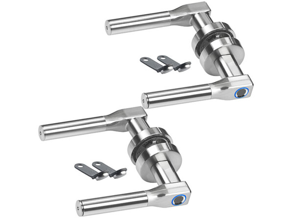 2 poignées de porte électroniques avec lecteur d'empreintes digitales TSZ-450.l