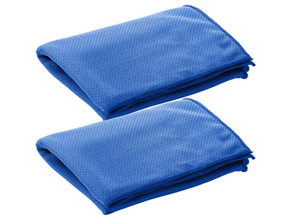 2 serviettes rafraîchissantes multifonction coloris bleu de la marque Pearl