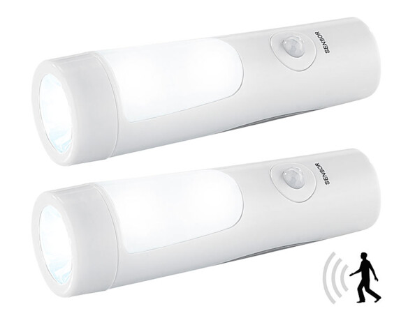 Deux veilleuses et lampes de poche 2 en 1 Lunartec.