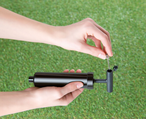 3 pompes pour ballon avec aiguille remplaçable, 19 cm