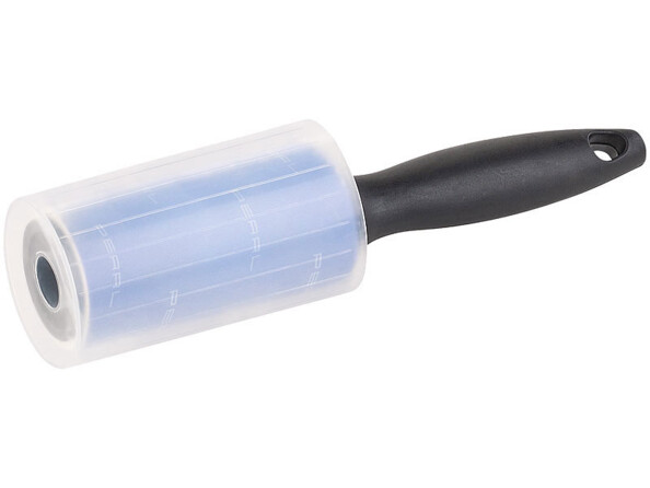 Brosse adhésive avec cache sur rouleau adhésif Pearl et poignée noire