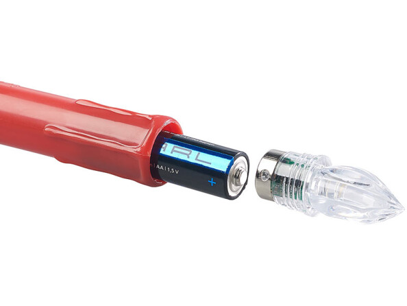 Bougie à LED rouges XMS-35.r avec pile.
