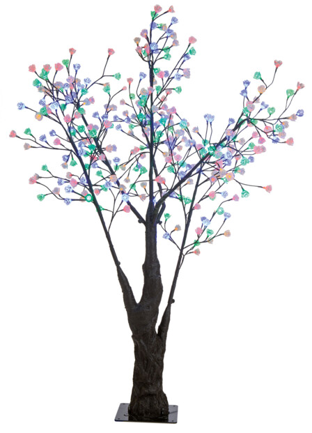 Arbre à LED, 180 cm avec 336 fleures lumineuses multicolores - IP44