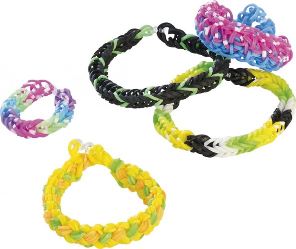 Boîte de 2200 élastiques Loom avec outils de tissage