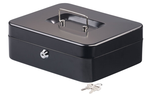 Caisse à monnaie en acier - 25 cm