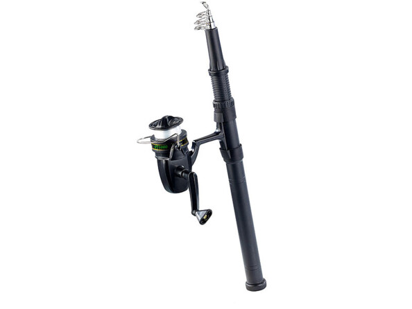 Canne à pêche. Seulement 40 cm de long lorsqu'ils sont assemblés