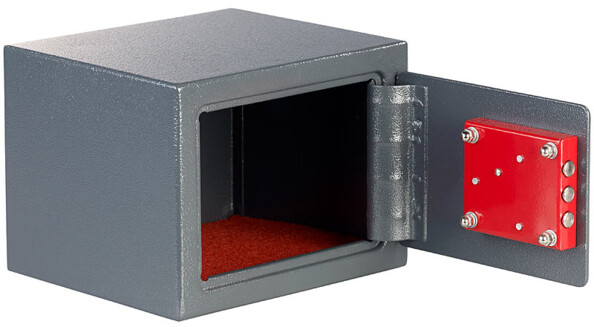 Coffre-fort compact 5 L ouvert.