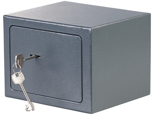 mini coffre fort 5l pour bijoux et liquide avec clés de securité et fixation au sol ou au mur