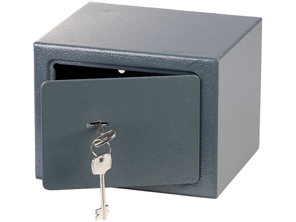 Mini coffre-fort qui ce fixe au mur ou sur le sol avec ses chevilles en acier