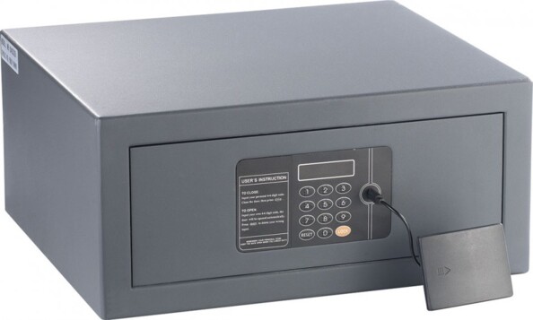Coffre en acier avec code digital et système de clé pour ouverture manuelle