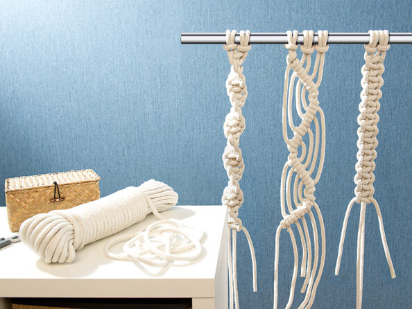 Corde en coton, 10 mm, coloris beige - 31 m