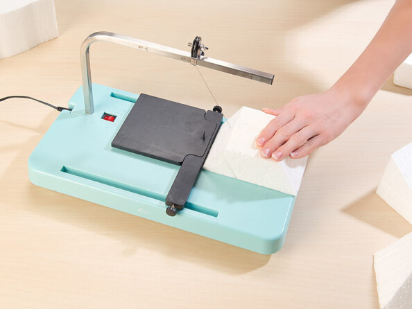 Découpeuse de polystyrène mise en situation